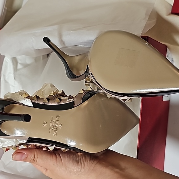 VALENTINO ROCKSTUD 100MM NERO POUDRE - Picture 7 of 8